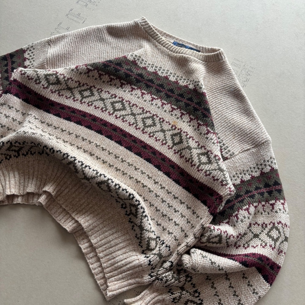 Vintage Striped Cambridge Classics Sweater‎